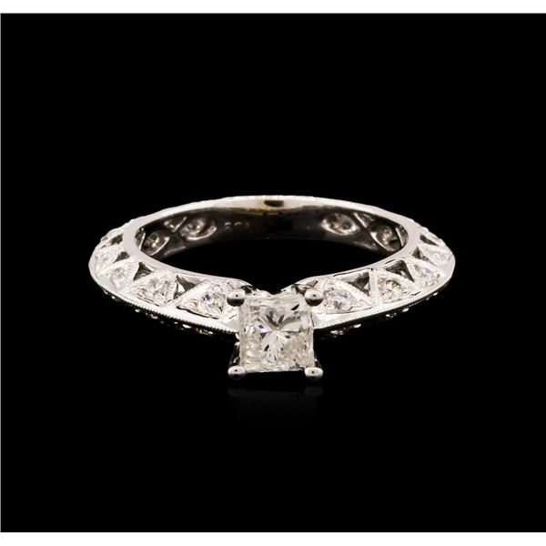 14KT White Gold 0.91 ctw Diamond Ring