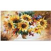 Image 1 : Leonid Afremov (1955-2019) "Sunflowers" Limited Edition Giclee on Canvas, Number