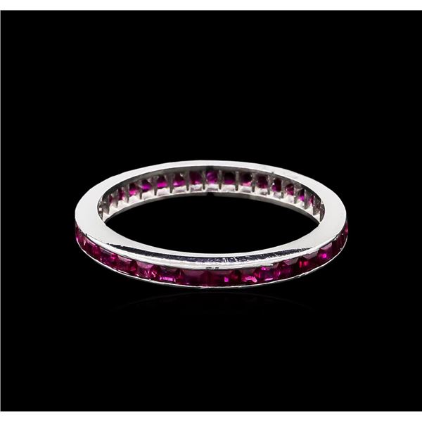 1.00 ctw Ruby Ring - 14KT White Gold