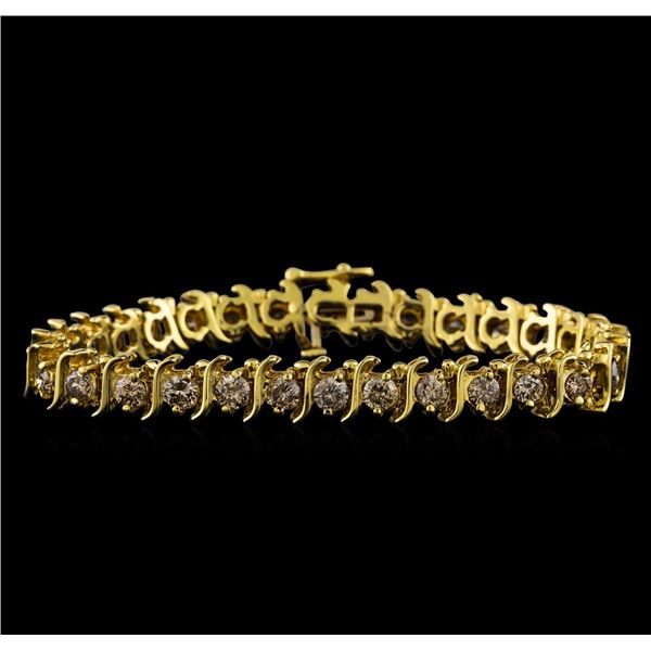 4.85 ctw Diamond Bracelet - 14KT Yellow Gold