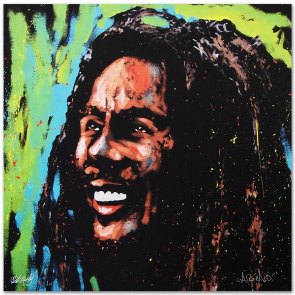 "Bob Marley (Marley)" Limited Edition Giclee on Canvas by David Garibaldi, Numbe