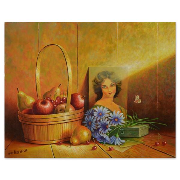 Avi Belaish, Original Acrylic Painting on Canvas, Hand Signed with Letter Authen