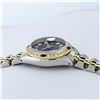Image 6 : Rolex Ladies 2 Tone YG/SS Blue Diamond & Sapphire Oyster Perpetual Datejust Wris
