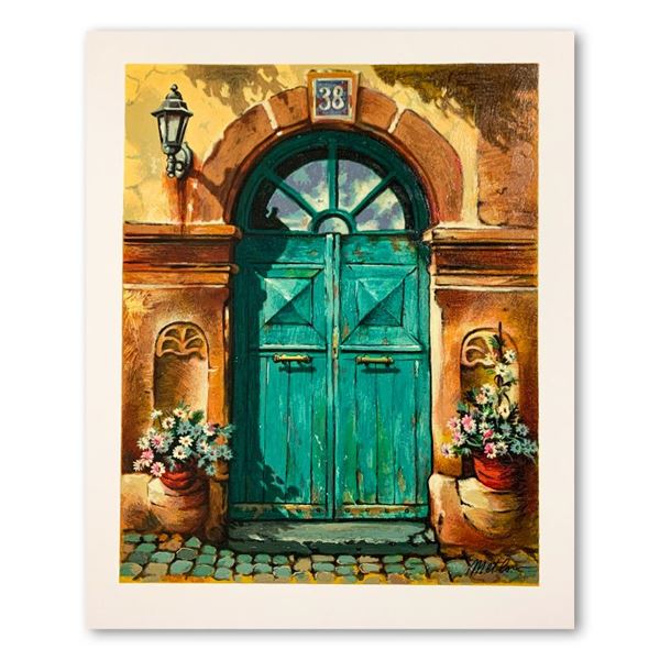 Anatoly Metlan, "House No. 38" Hand Signed Limited Edition Serigraph on Paper wi