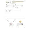 Image 9 : New 18kt White Gold 1.13 ctw GIA Pink Sapphire and Diamond Pendant Necklace