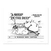 Image 1 : "A Sheep in the Deep, Flock" Numbered Limited Edition Giclee from Warner Bros. w