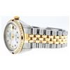 Image 6 : Rolex Mens 2 Tone Mother Of Pearl String Diamond & Ruby Datejust Wristwatch