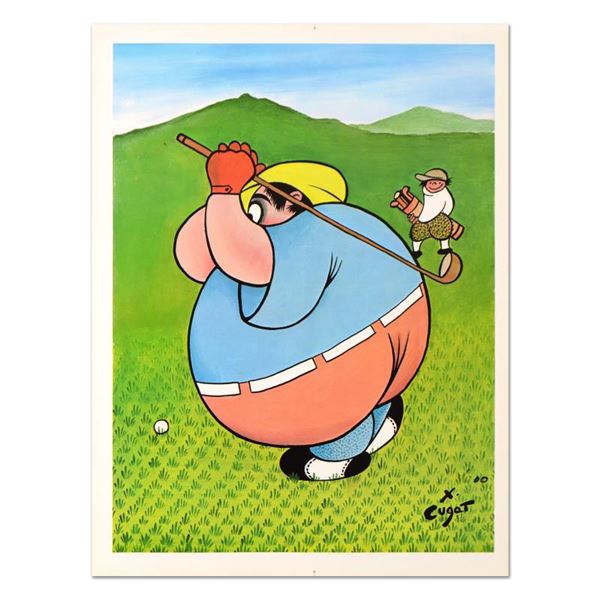 Xavier Cugat (1900-1990),  Fat Golfer  Limited Edition Lithograph, Numbered and