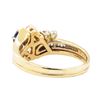 Image 3 : 1.10 ctw Blue Sapphire and Diamond Ring - 14KT Yellow Gold