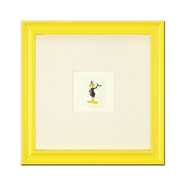 "Daffy Duck" Framed Limited Edition Etching with Hand-Tinted Color and Numbered.