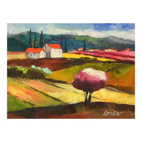 Levin, Original Acrylic Painting on Canvas, Hand Signed with Letter of Authentic