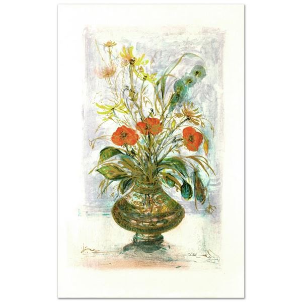  Amapola  Limited Edition Lithograph by Edna Hibel (1917-2014), Numbered and Han