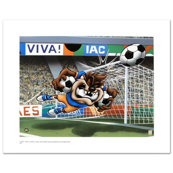 "Taz Soccer" Limited Edition Giclee from Warner Bros., Numbered with Hologram Se