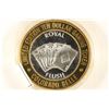 Image 2 : CASINO $10 SILVER TOKEN (UNC) "ROYAL FLUSH"