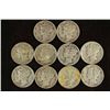 Image 1 : 10 ASSORTED 1940'S MERCURY DIMES