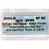 Image 3 : 2005-D BISON NICKEL ICG SP69 1ST DAY ISSUE