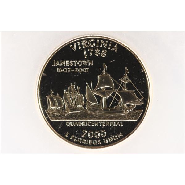 2000-S VIRGINIA QUARTER ICG PR70 DCAM