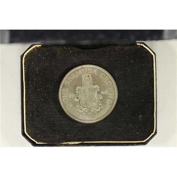 1964 BERMUDA SILVER CROWN UNC