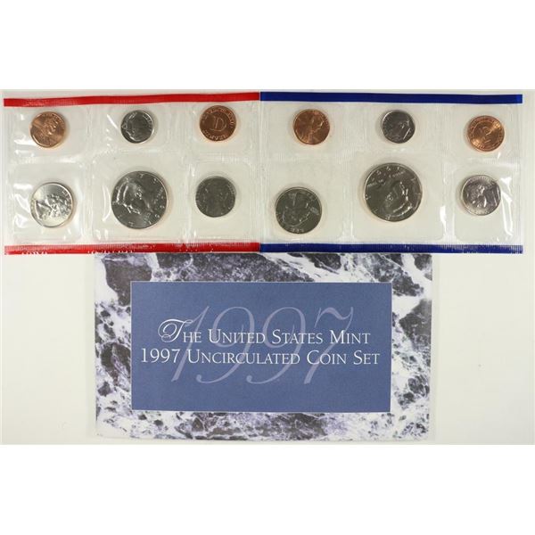 1997 US MINT SET (UNC) P/D (WITH ENVELOPE)
