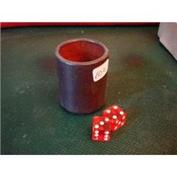 Dice cups, three