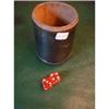 Image 1 : Stacking Dice cup which has a flat edge