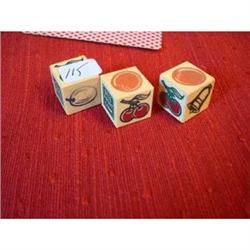 Bell Fruit Dice set of three