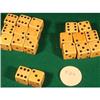 Image 1 : One set of regular ¾ bone style bakelite dice