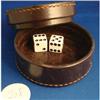 Image 1 : Chinese Dice Box, H.C. Evans, leather