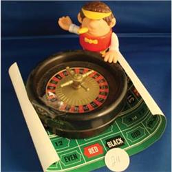 Roulette Wheel, dealer spins ball