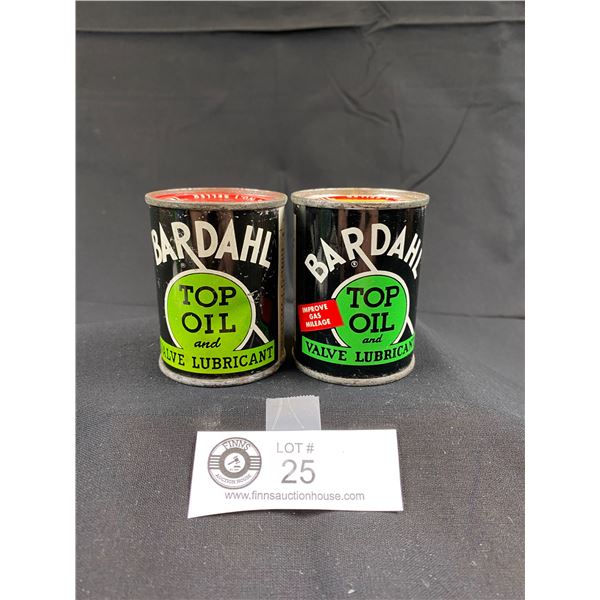 2 Bardahl Full Top Oil And Valve Lubricant Full 4oz Tins, 2 Variations