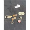 Image 1 : Misc. Lot, B/A Keychain, Pacific Sixty-Six Keychain Plus Tokens, Etc.