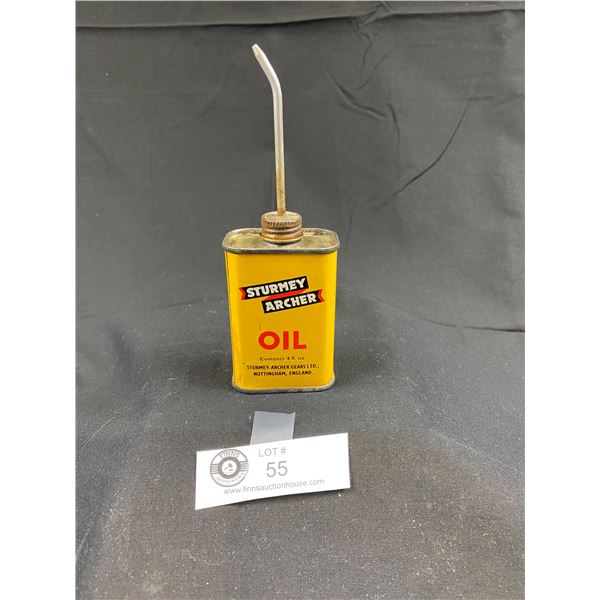 Vintage 4oz Harder To Find Sturmey Archer Oil Tin
