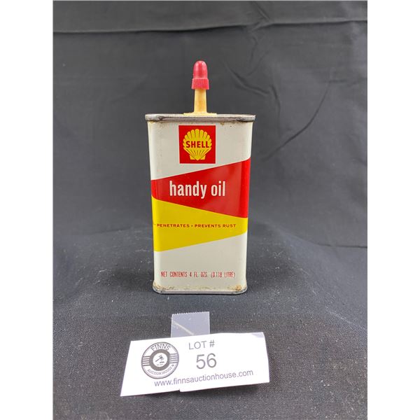 Vintage Shell 4oz Handy Oil, Empty