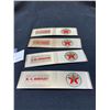 Image 2 : Nice Lot Of 4 Vintage Texaco Lighter Covers, Unused, Named