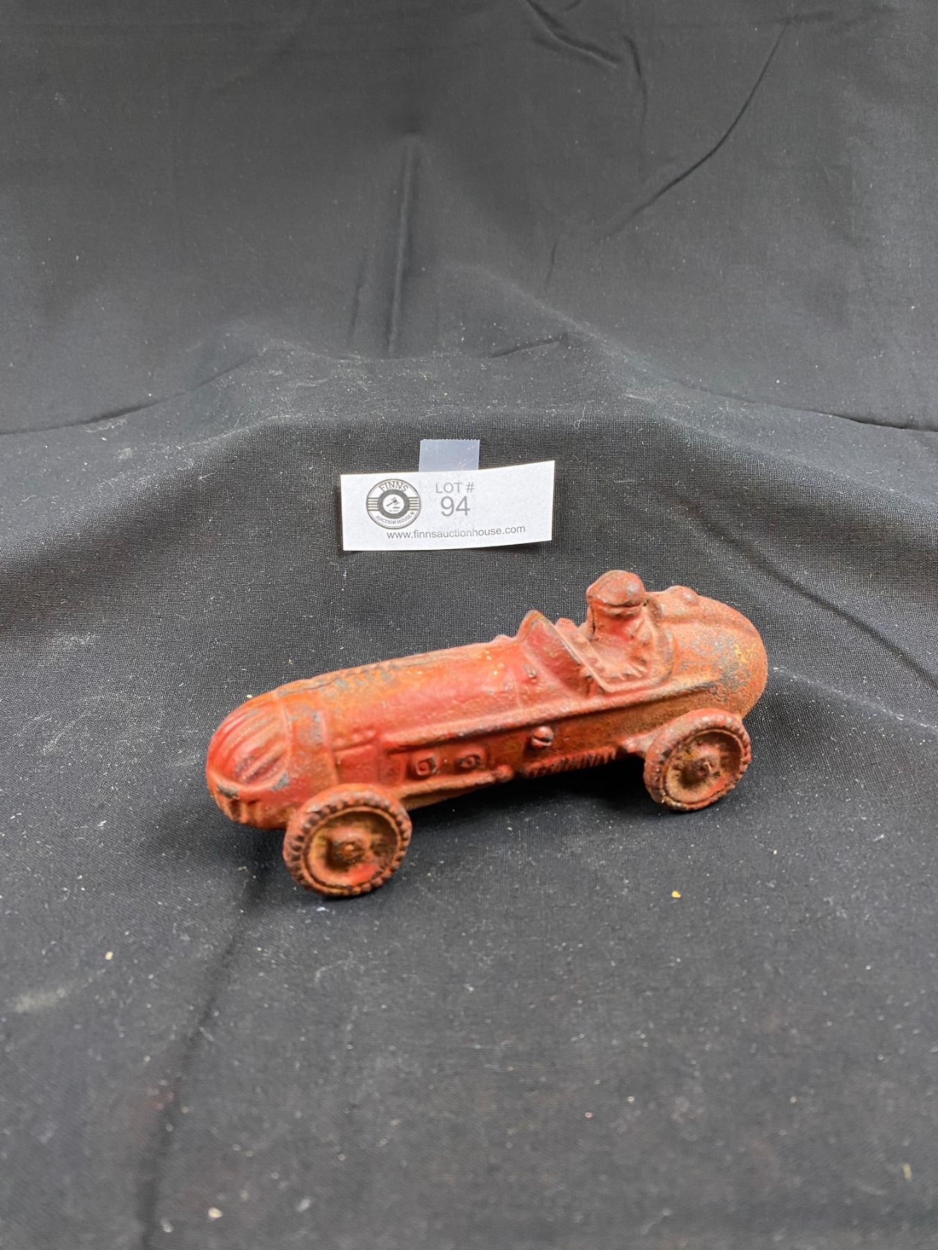 Vintage Roadster Cast Metal Race Car