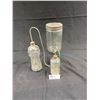 Image 1 : Nice Lot Of 3 Glass Overflow Motor Containers