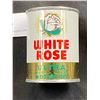 Image 3 : Nice Vintage White Rose Ultra Motor Oil 4oz Tin, Coin Bank