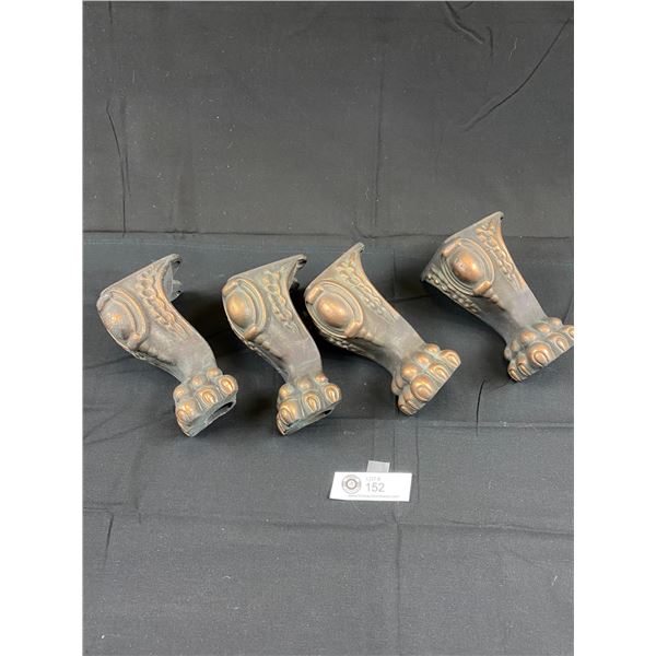 4 Antique/Vintage Tub Feet Oven Legs, 6.5"T