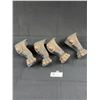 Image 1 : 4 Antique/Vintage Tub Feet Oven Legs, 6.5"T