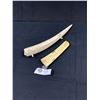 Image 2 : 2 Crib Board Pieces Made From Walrus Tusks, Not Complete, Nice Graphics