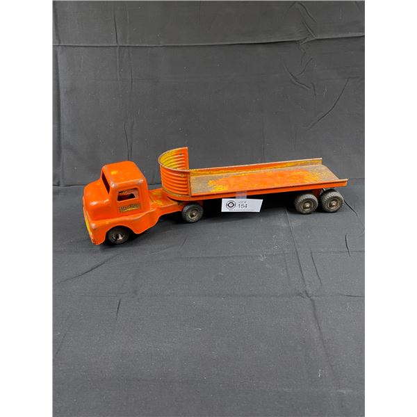Vintage Struco Toys Pressed Steel Truck And Trailer