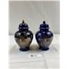 Image 1 : 2 Nice Lidded Decorative Vases Made In Japan