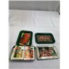 Image 2 : Nice Rock And Roll Juke Box Cookie Jar Plus Coca-Cola Trays And Playing Cards
