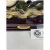 Image 2 : Nice Horse Mantel Clock Piece Called Canadian Wilderness