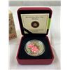 Image 2 : 2011 $20 Fine Silver Coin Wild Rose Royal Canadian Mint In Original Packages