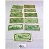 Image 2 : 11 Old Bank Of Canada $1 Bank Notes