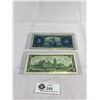 Image 2 : 1937 Bank Of Canada $5 Bank Note Plus 1967 $1 Bank Note