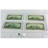 Image 2 : Nice Lot Of 4 1867-1967 Canadian Centennial Bank Of Canada $1 Notes In Holders