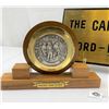 Image 3 : Nice Wood And Brass The Captains Word Is Law Sign Plus 1969 Plaque
