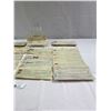 Image 3 : Nice Vintage/Antique Lot Of Cancelled Cheques With Stamps On Them